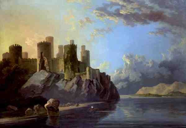 Castelo Conway (óleo sobre tela) de William Hodges