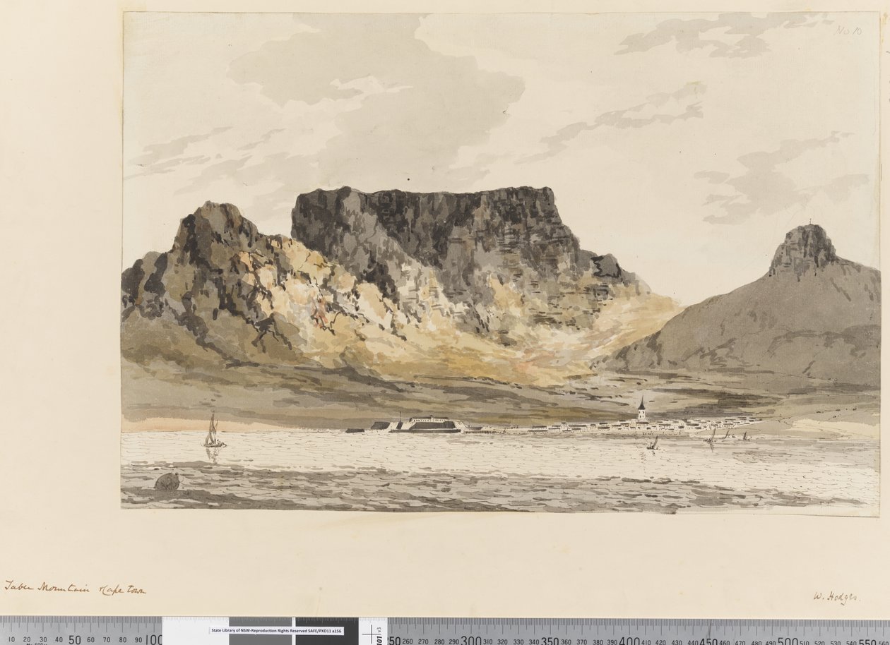 Página 10 Table Mountain, Cidade do Cabo de William Hodges