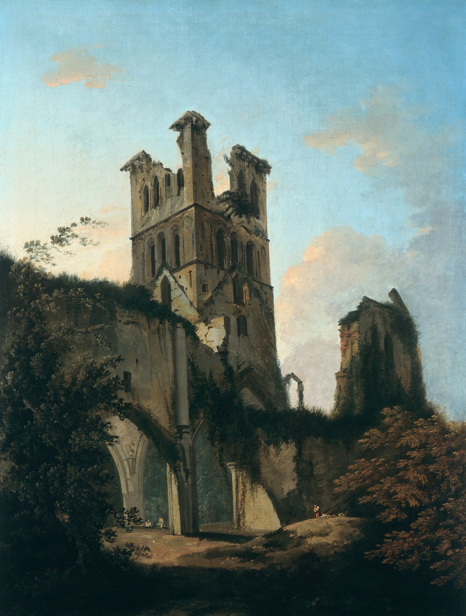 "Ruínas da Abadia de Llanthony", 1764-1797 de William Hodges
