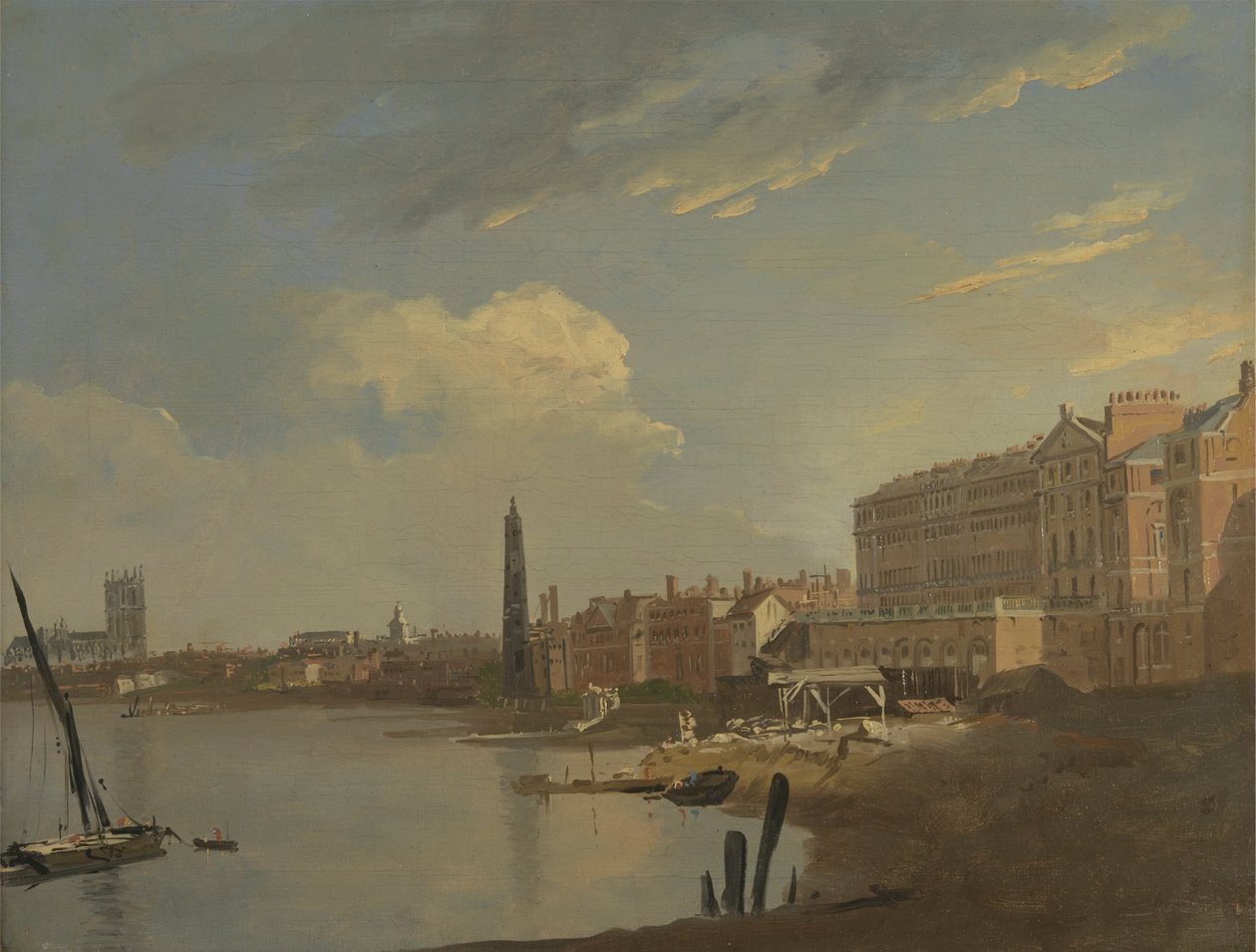 O Tâmisa e o Adelphi de William Hodges