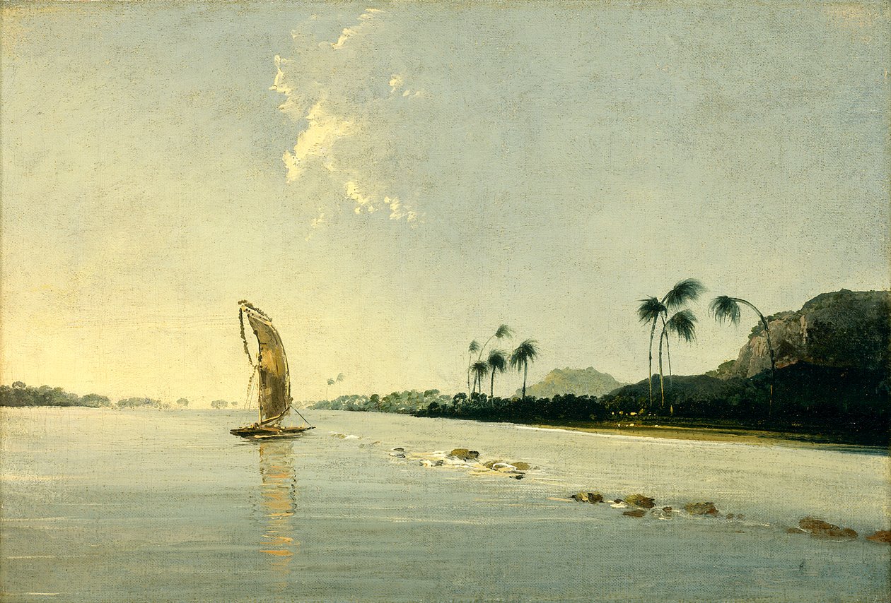 Vista de parte da ilha de Ulietea [Raiatea] de William Hodges