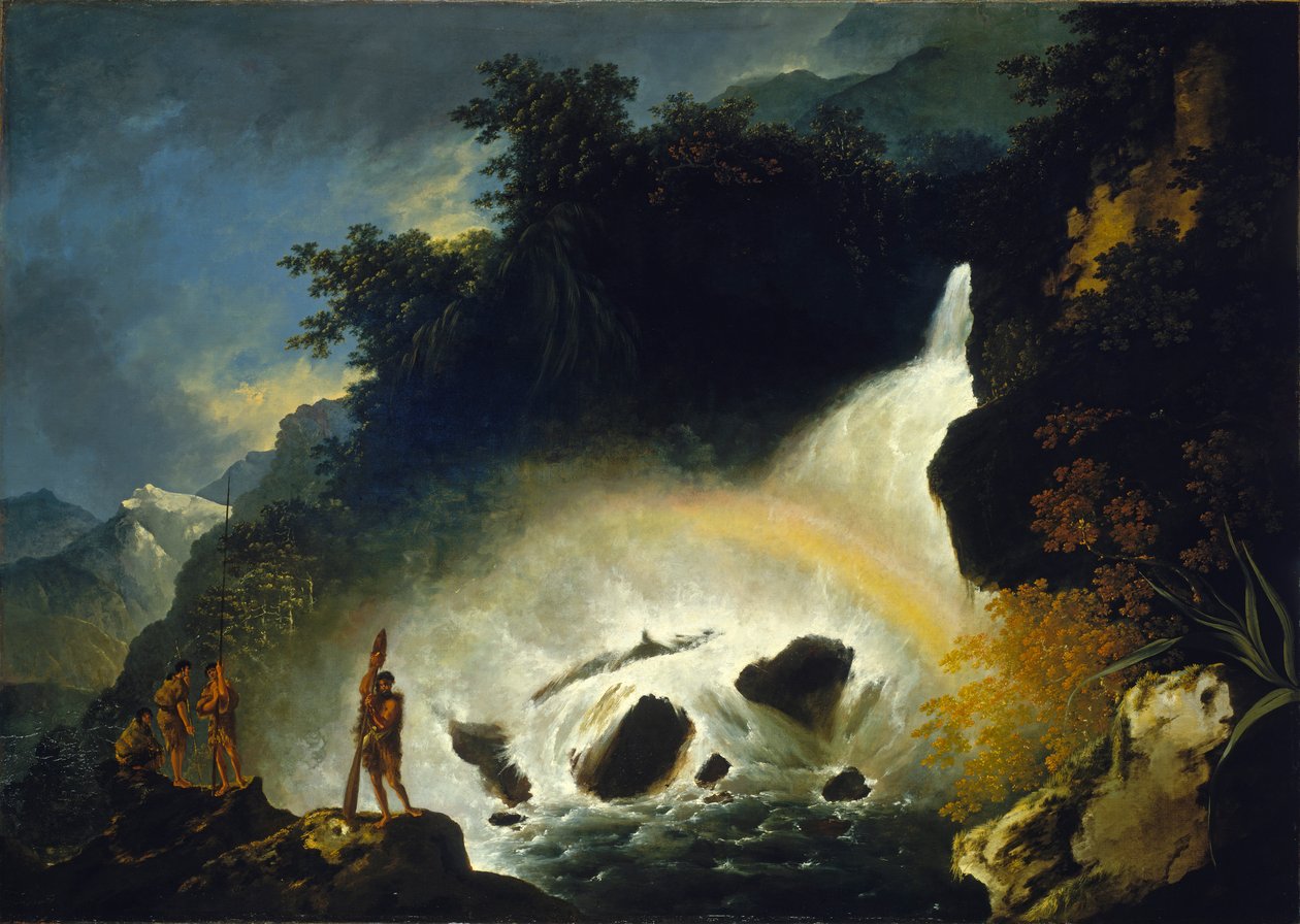 Queda de água em Dusky Bay, abril de 1773 de William Hodges