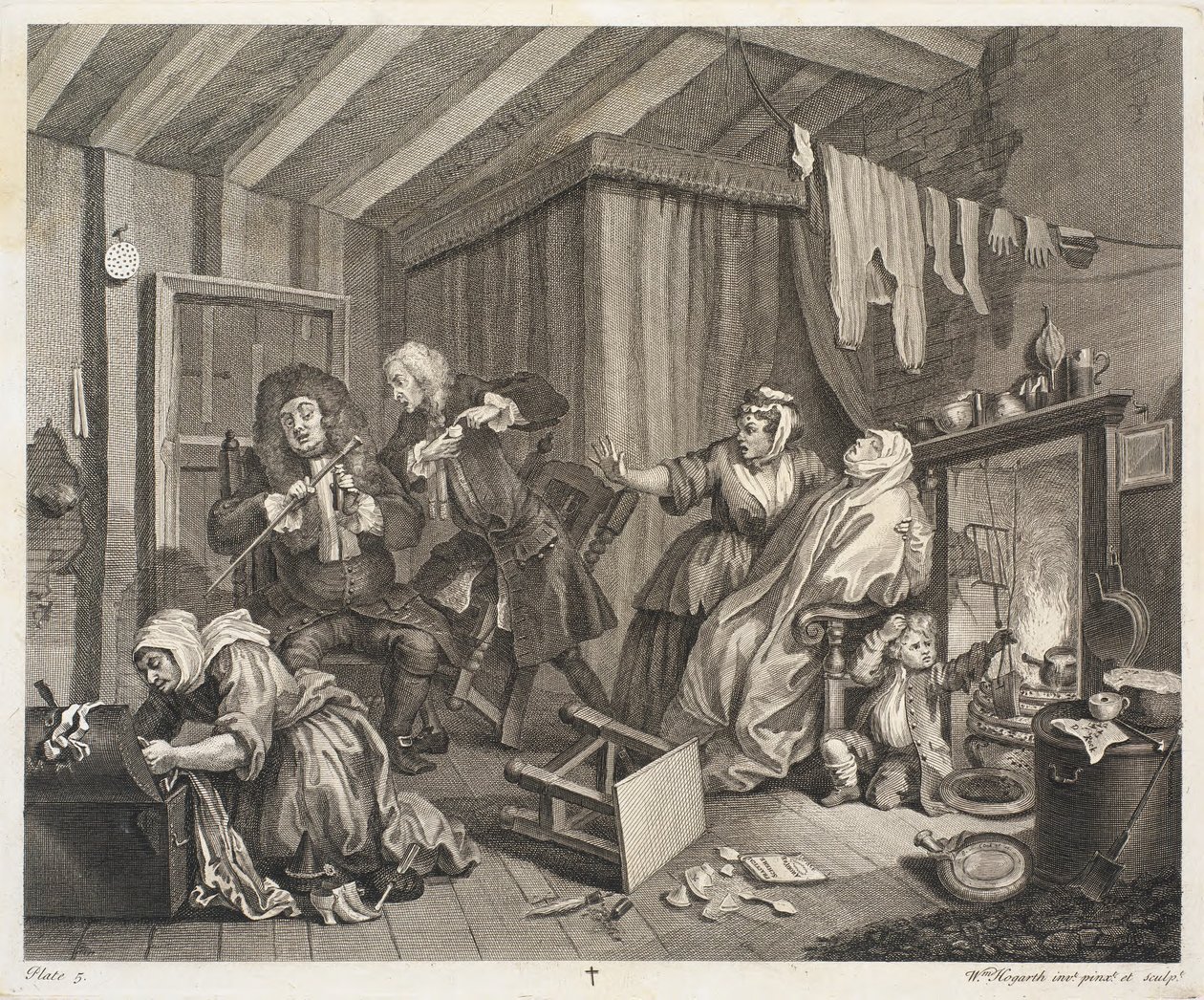 O progresso de uma prostituta de William Hogarth