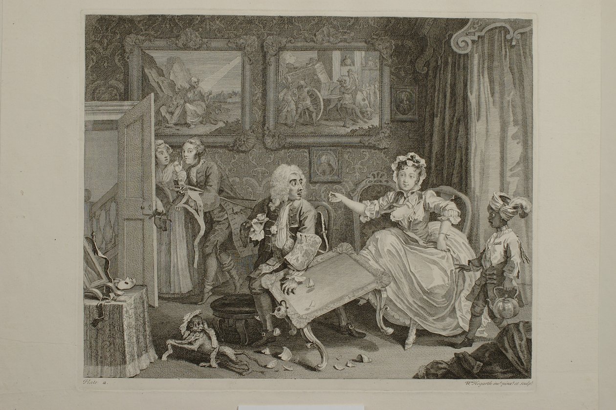 A Evolução de uma Prostituta: Gravura 2 de William Hogarth