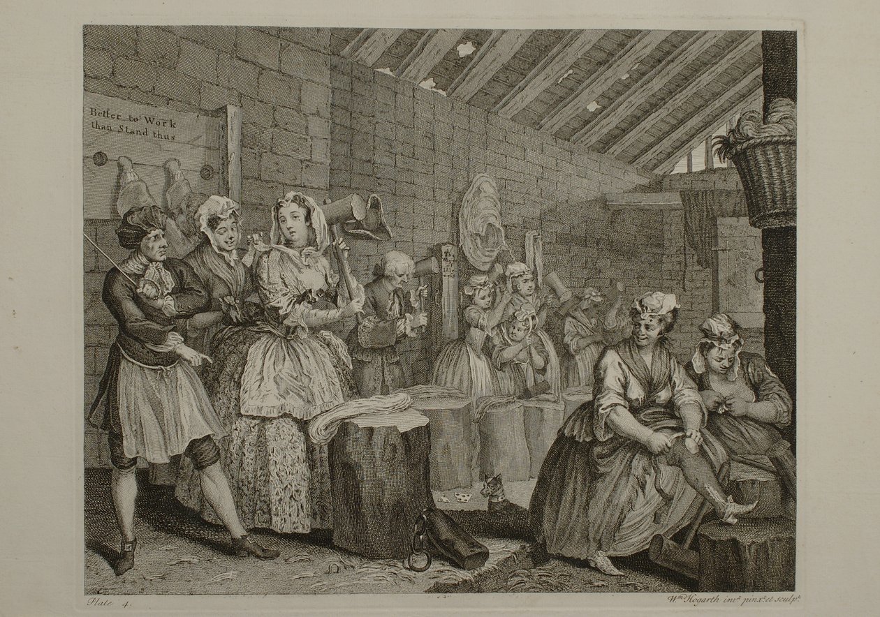 A carreira de uma prostituta: prancha 4 de William Hogarth