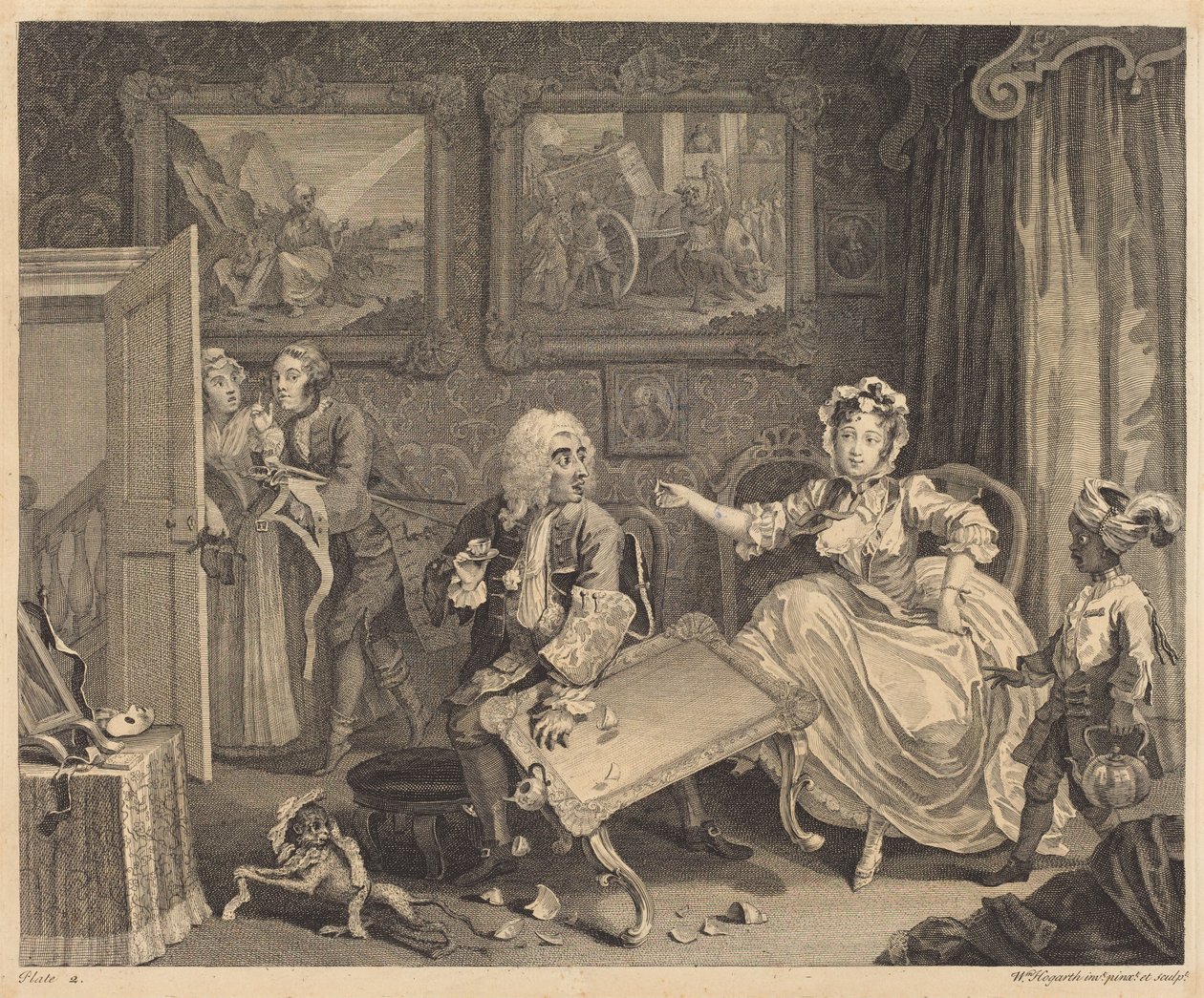 A Evolução de uma Prostituta: pl. 2 de William Hogarth