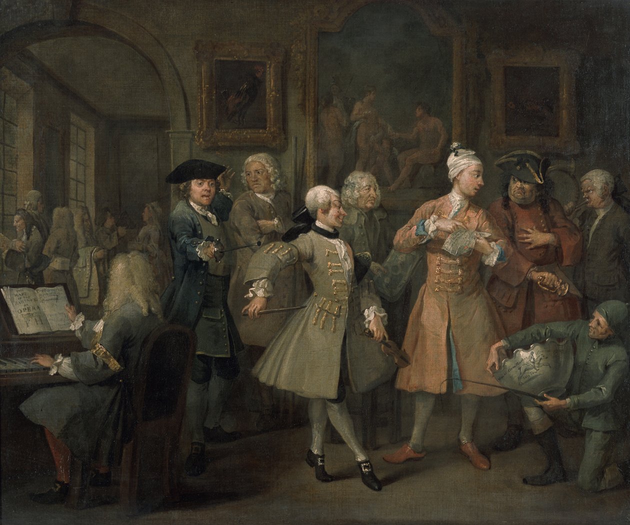 Progresso II de um ancinho: o dique do ancinho, 1733 de William Hogarth