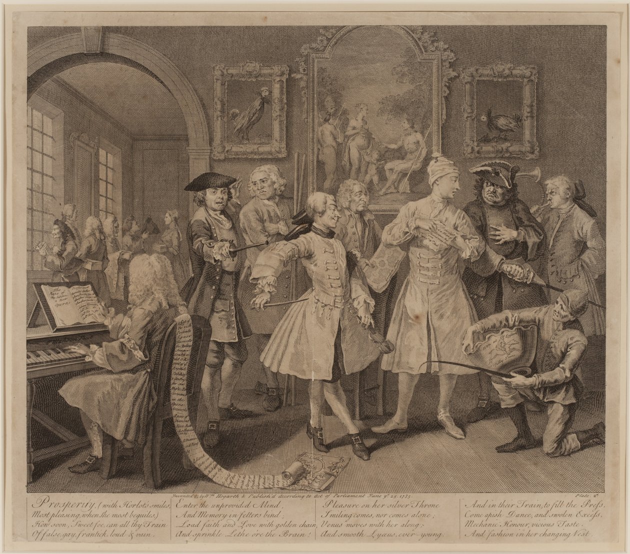 Progresso de um ancinho, placa 2 de William Hogarth