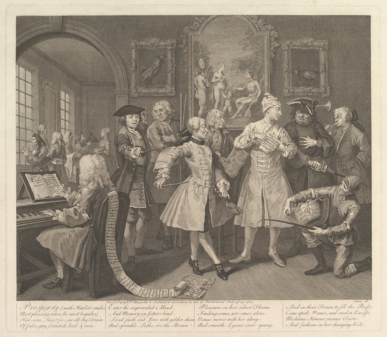 A Rakes Progress, Placa 2, 25 de junho de 1735. de William Hogarth