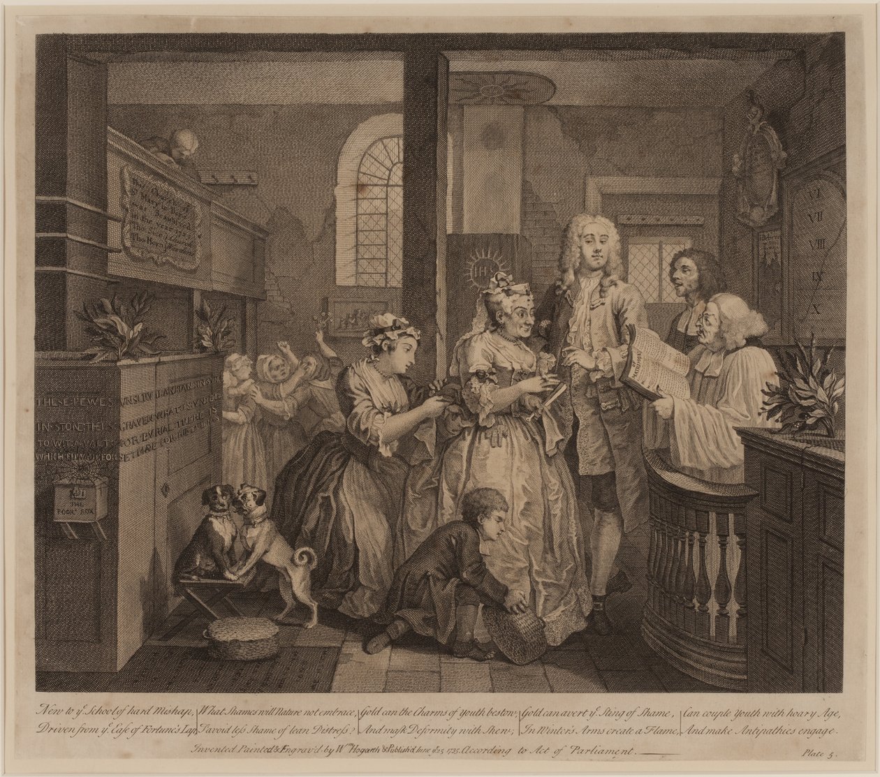 Progresso de um ancinho, placa 5 de William Hogarth