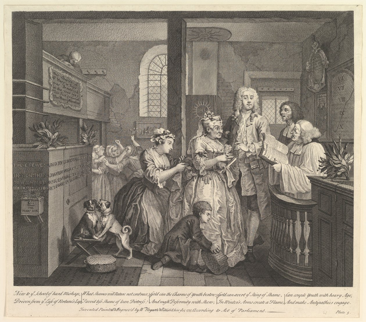 A Rakes Progress, Placa 5, 25 de junho de 1735. de William Hogarth