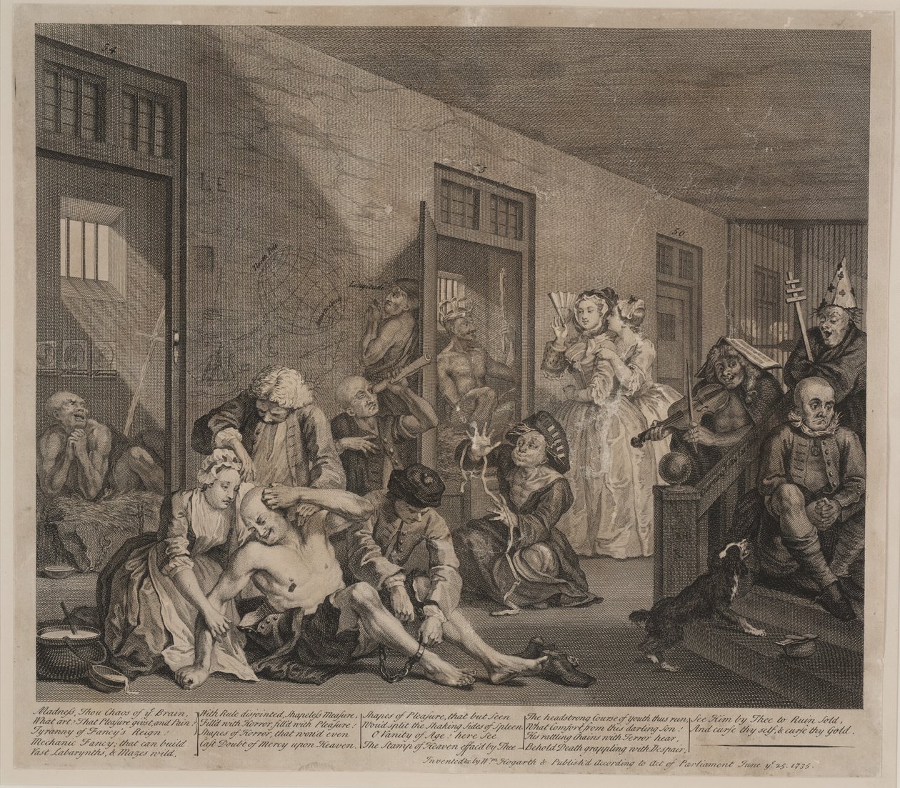 Progresso de um ancinho, placa 8 de William Hogarth
