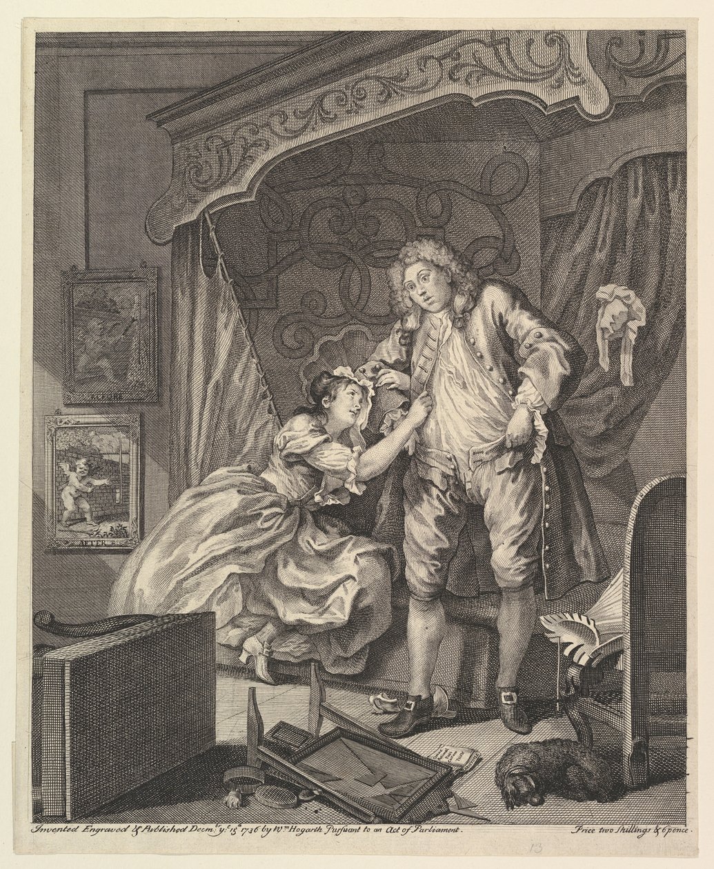 Depois de 15 de dezembro de 1736. de William Hogarth