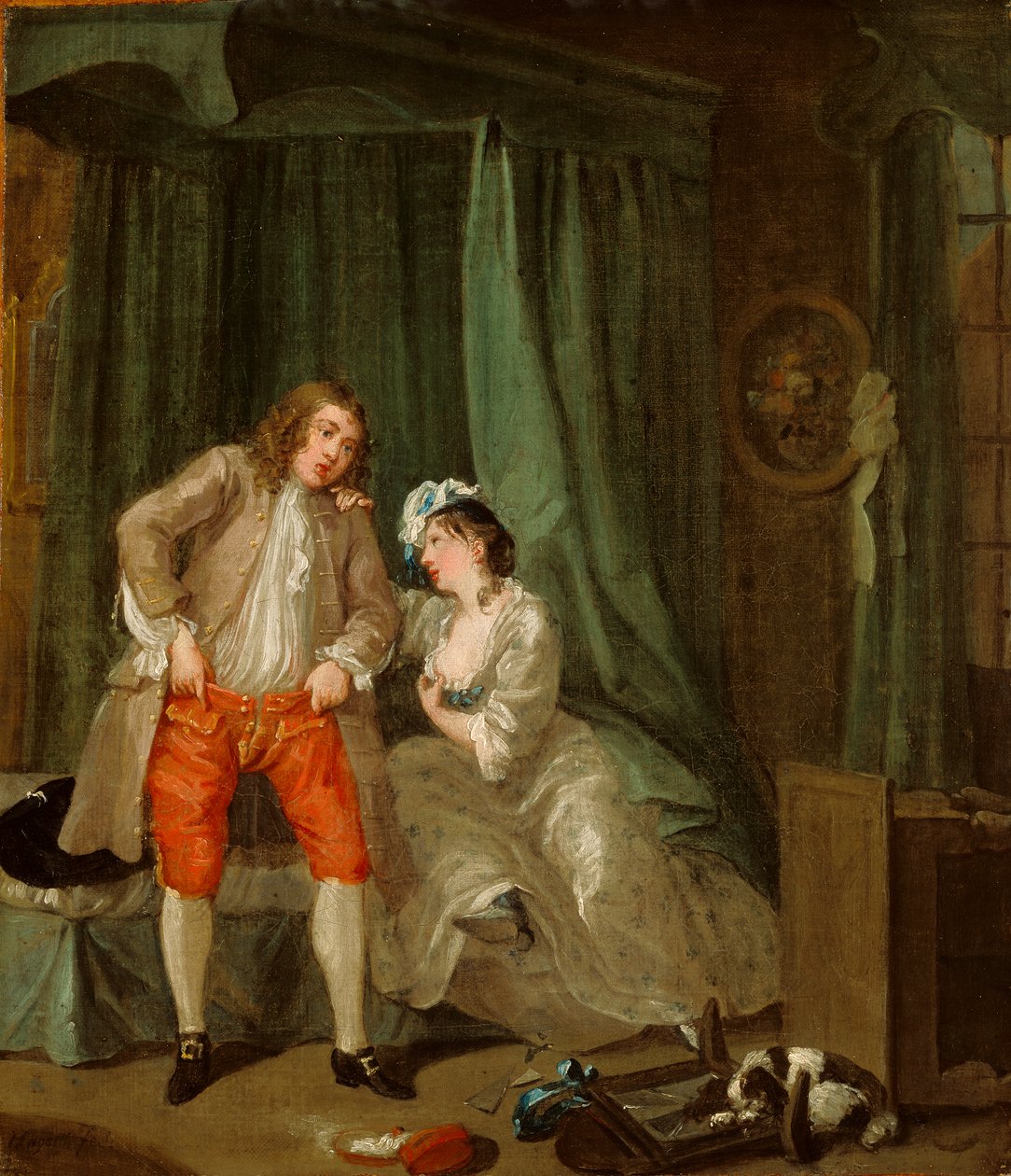 Depois, c.1730-31 (óleo sobre tela) de William Hogarth