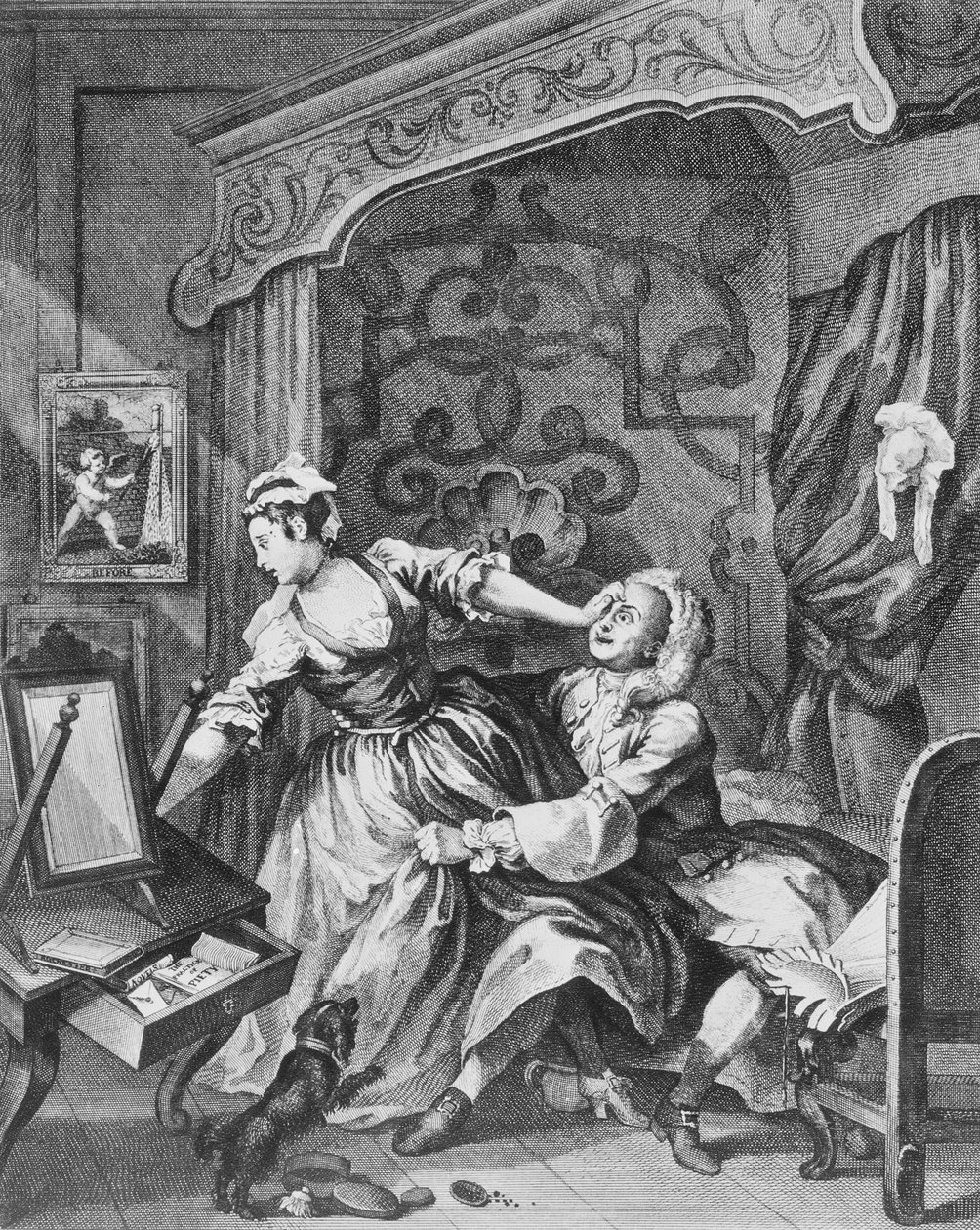 Antes, 1736 de William Hogarth