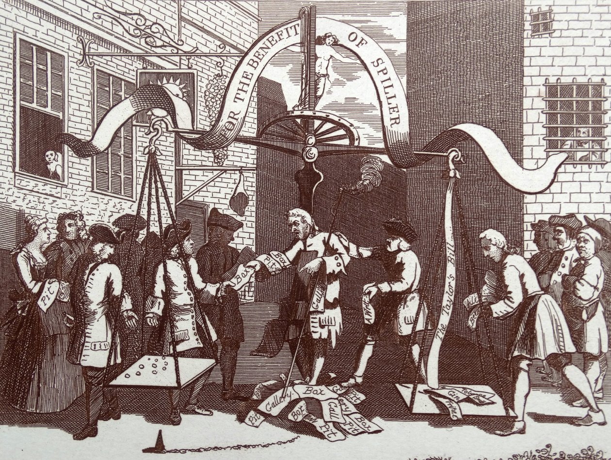 Rapazes a espreitar a natureza de William Hogarth