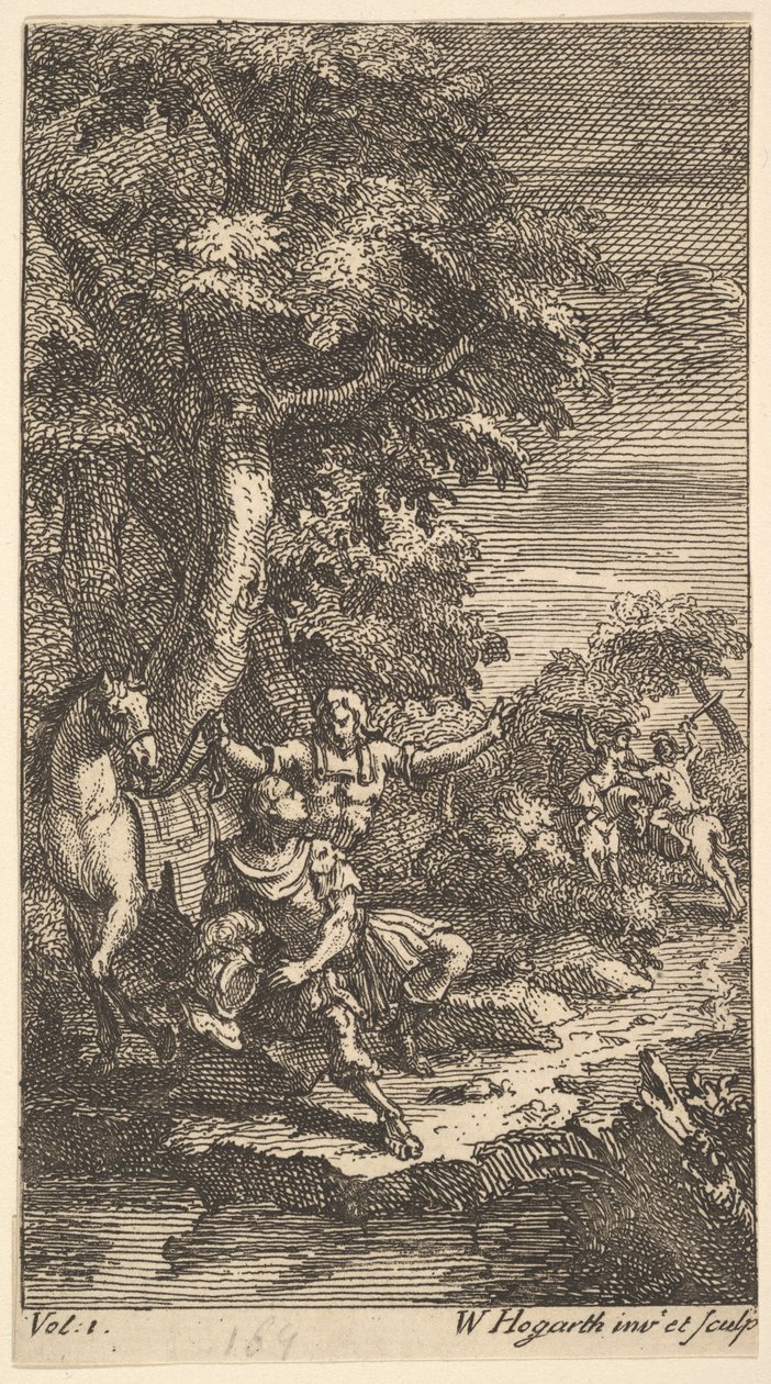 Cassandra, Frontispiece, vol. 1, 1725. de William Hogarth