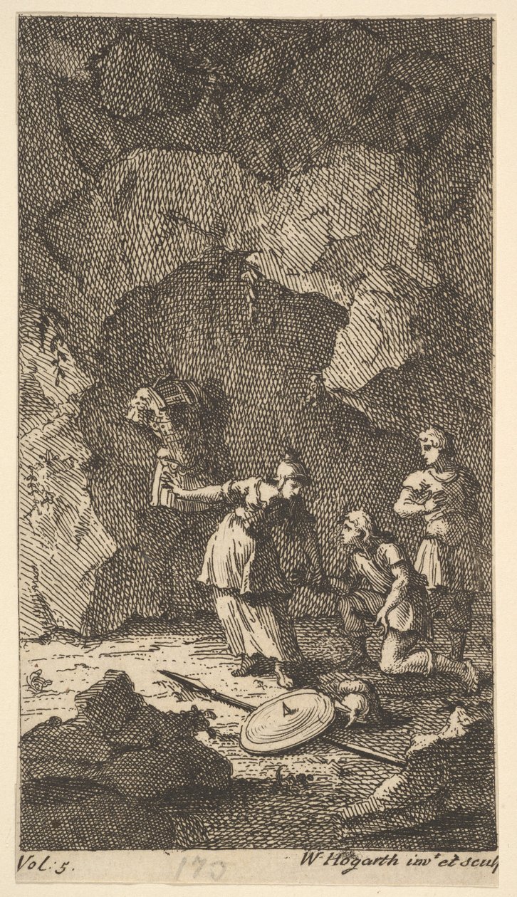 Cassandra, Frontispiece, vol. 5, 1725. de William Hogarth