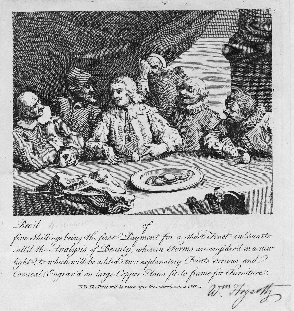 Columbus Breaking the Egg, 1752 de William Hogarth