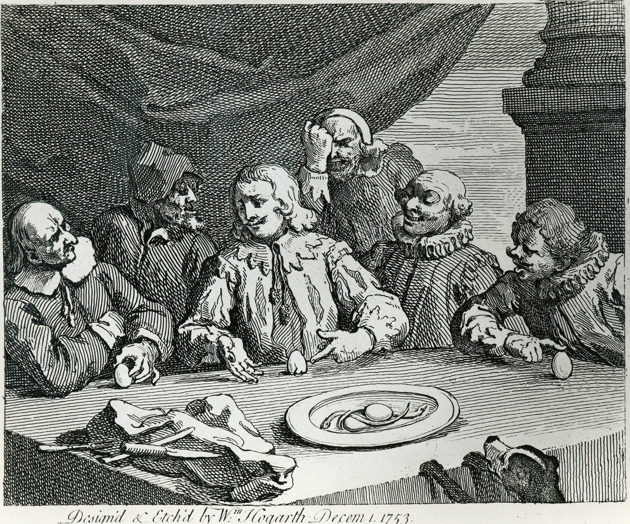Columbus Breaking the Egg, 1753 de William Hogarth