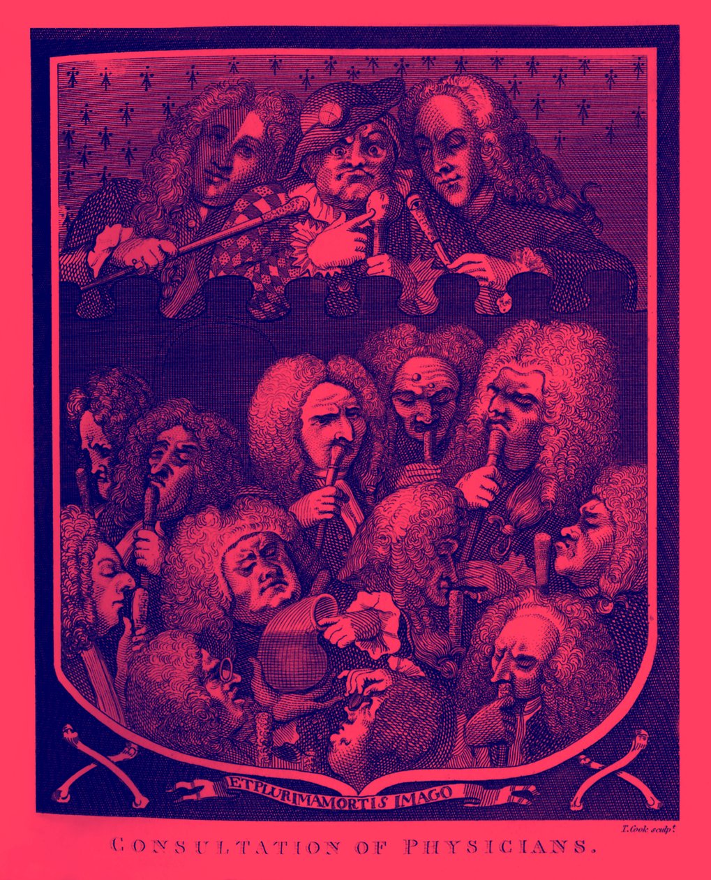 Consulta de Médicos por William Hogarth de William Hogarth
