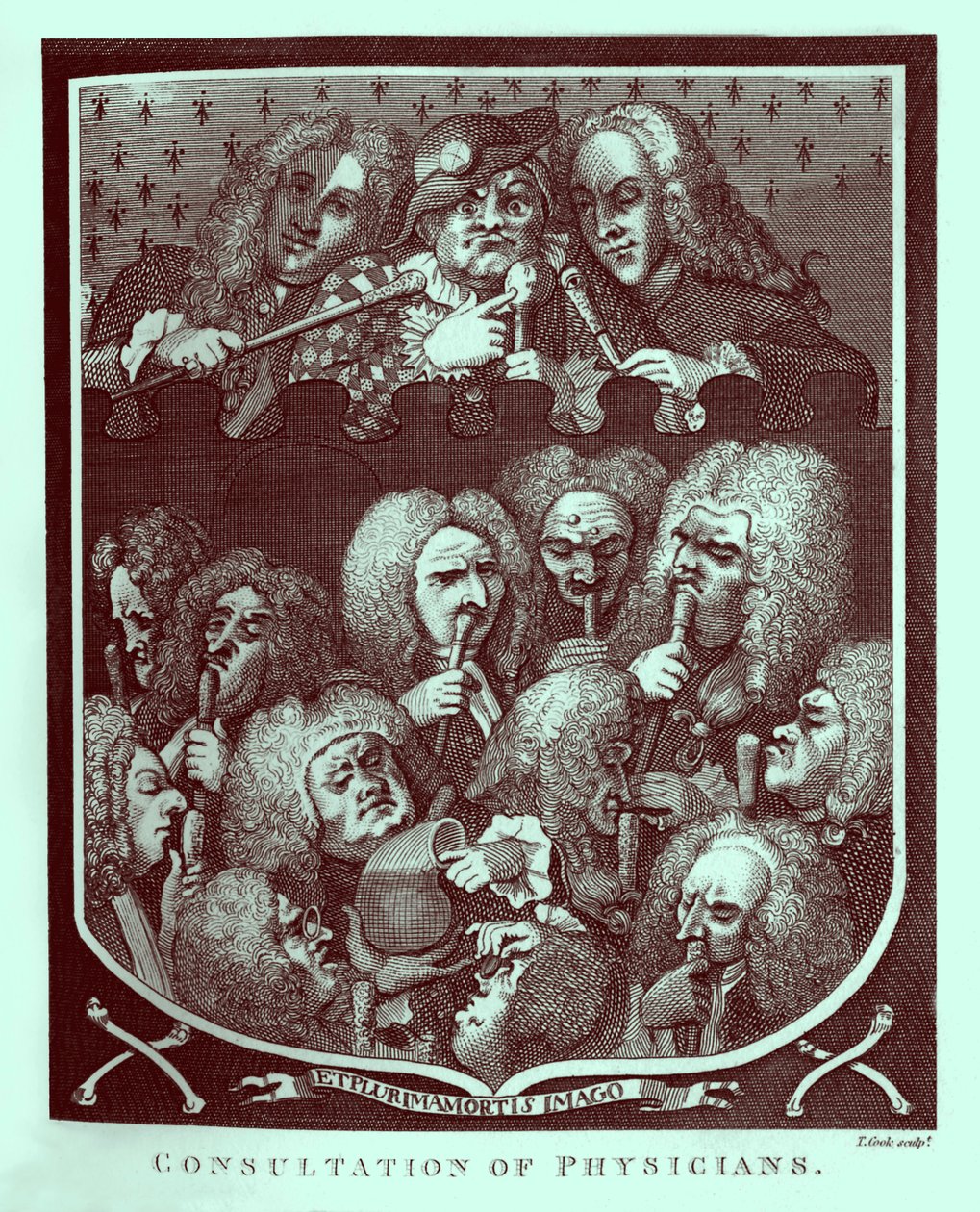 Consulta de Médicos por William Hogarth de William Hogarth