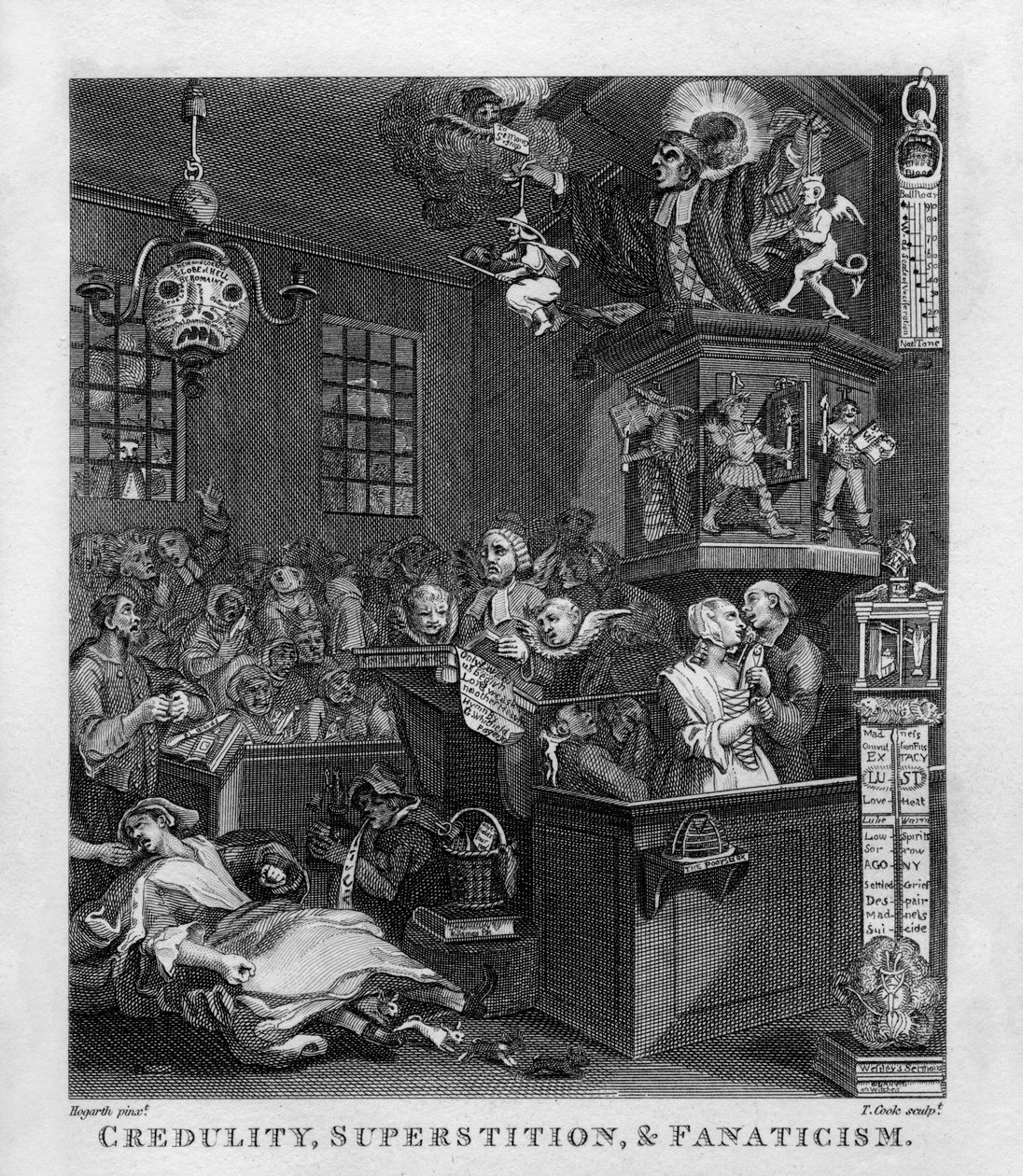 Credulidade, Superstição e Fanatismo por William Hogarth de William Hogarth