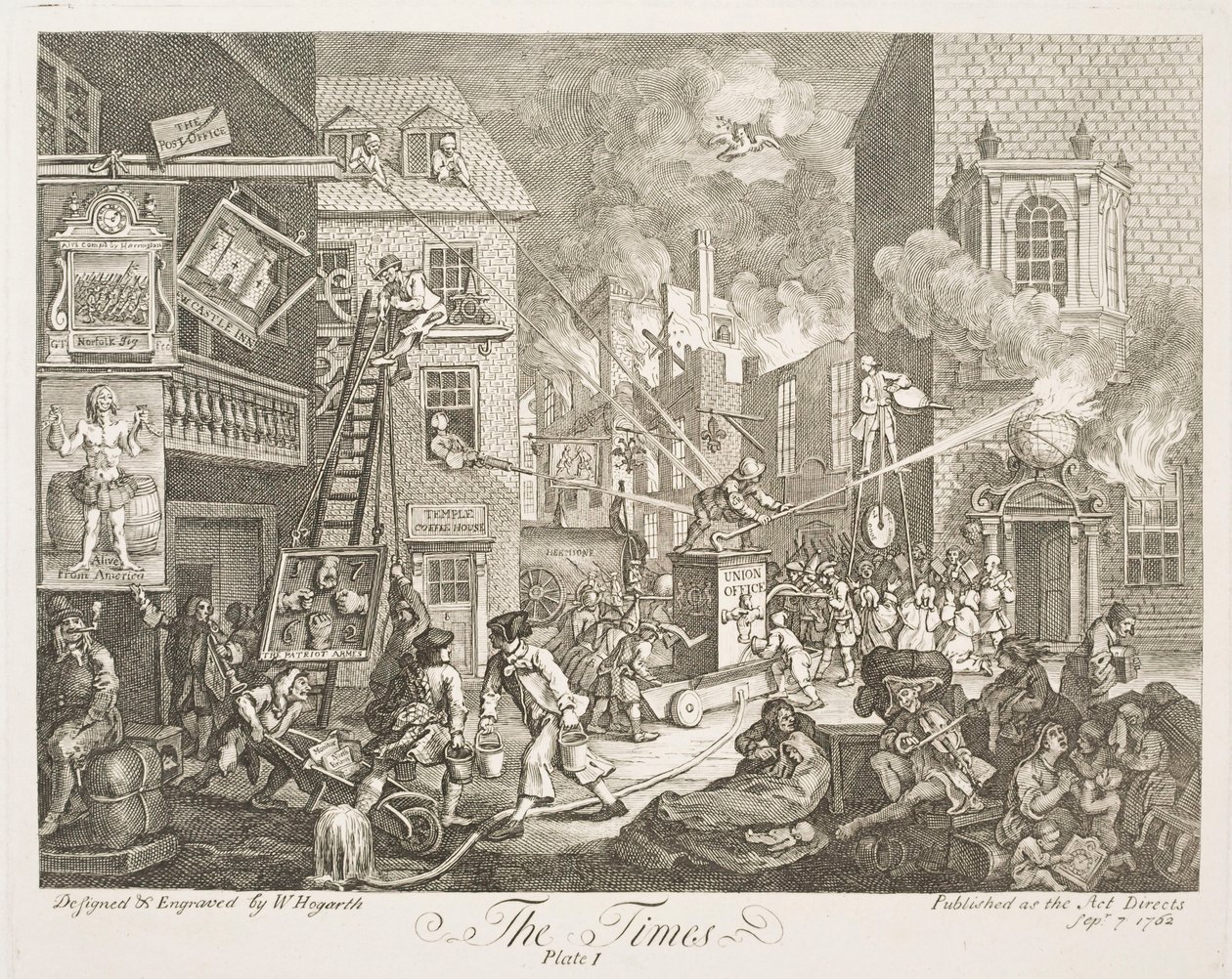 O tempo (estampa 1) de William Hogarth