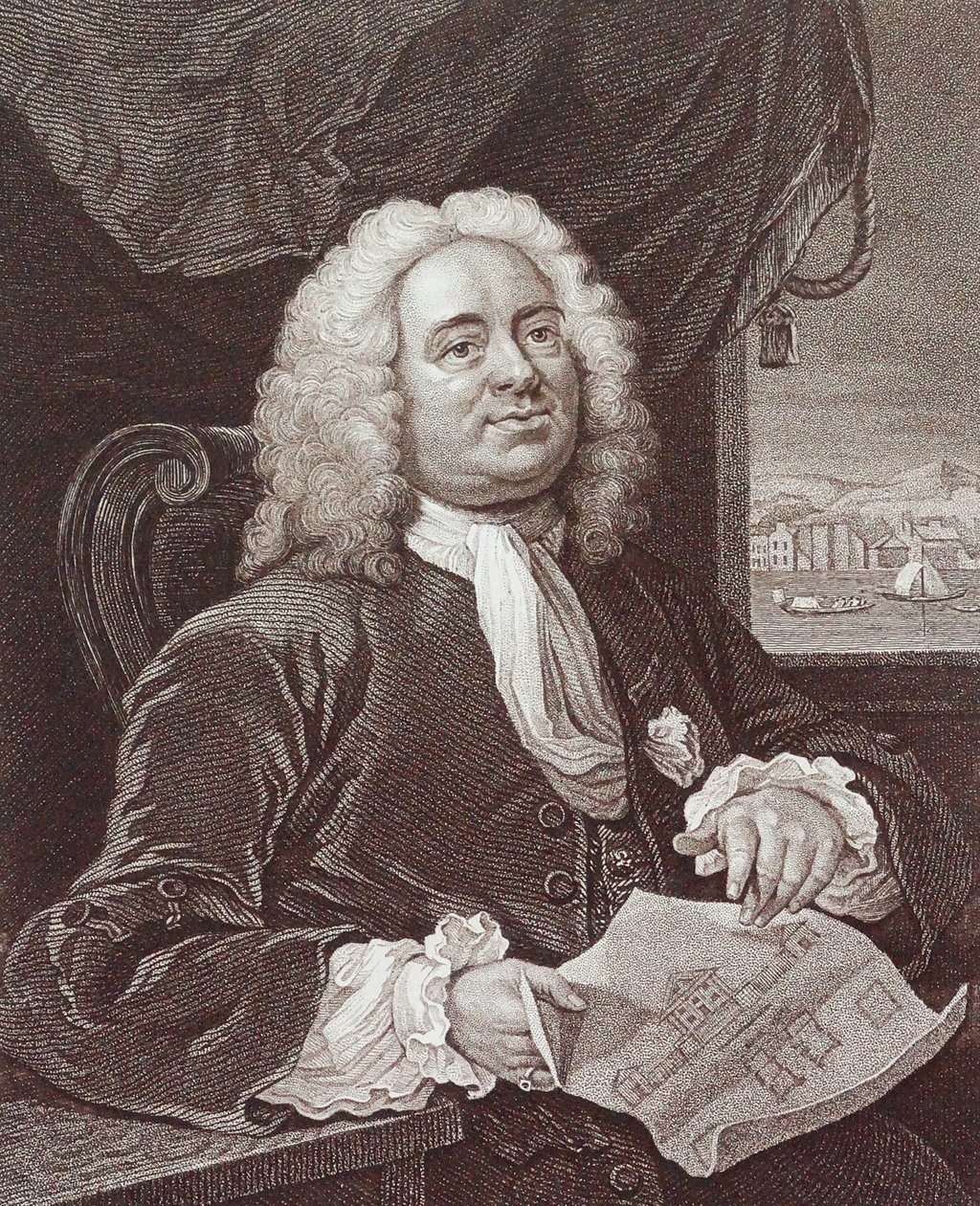 Gravura de Daniel Lock Esq por William Hogarth de William Hogarth