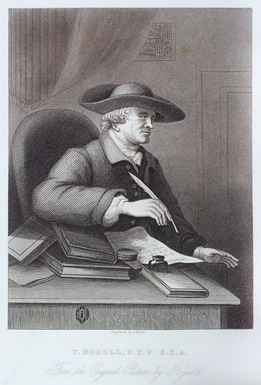 Gravura de T. Morell por William Hogarth de William Hogarth