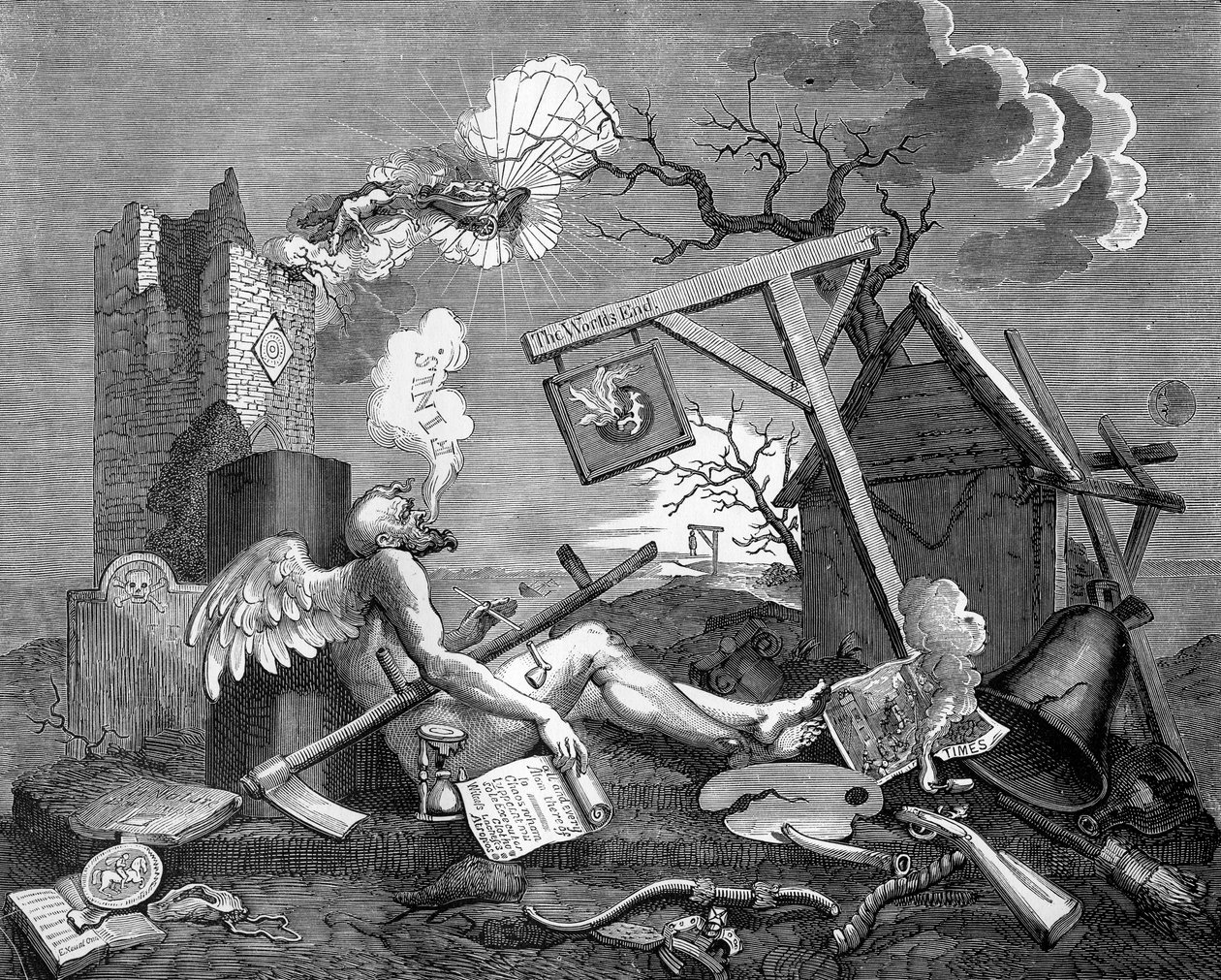 Finis; ou, a peça da cauda - The Bathos de William Hogarth de William Hogarth