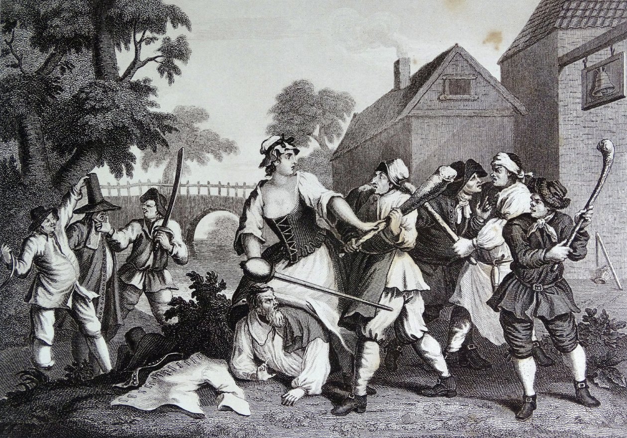 Frontispício de "Hudibras" de Samuel Butler de William Hogarth