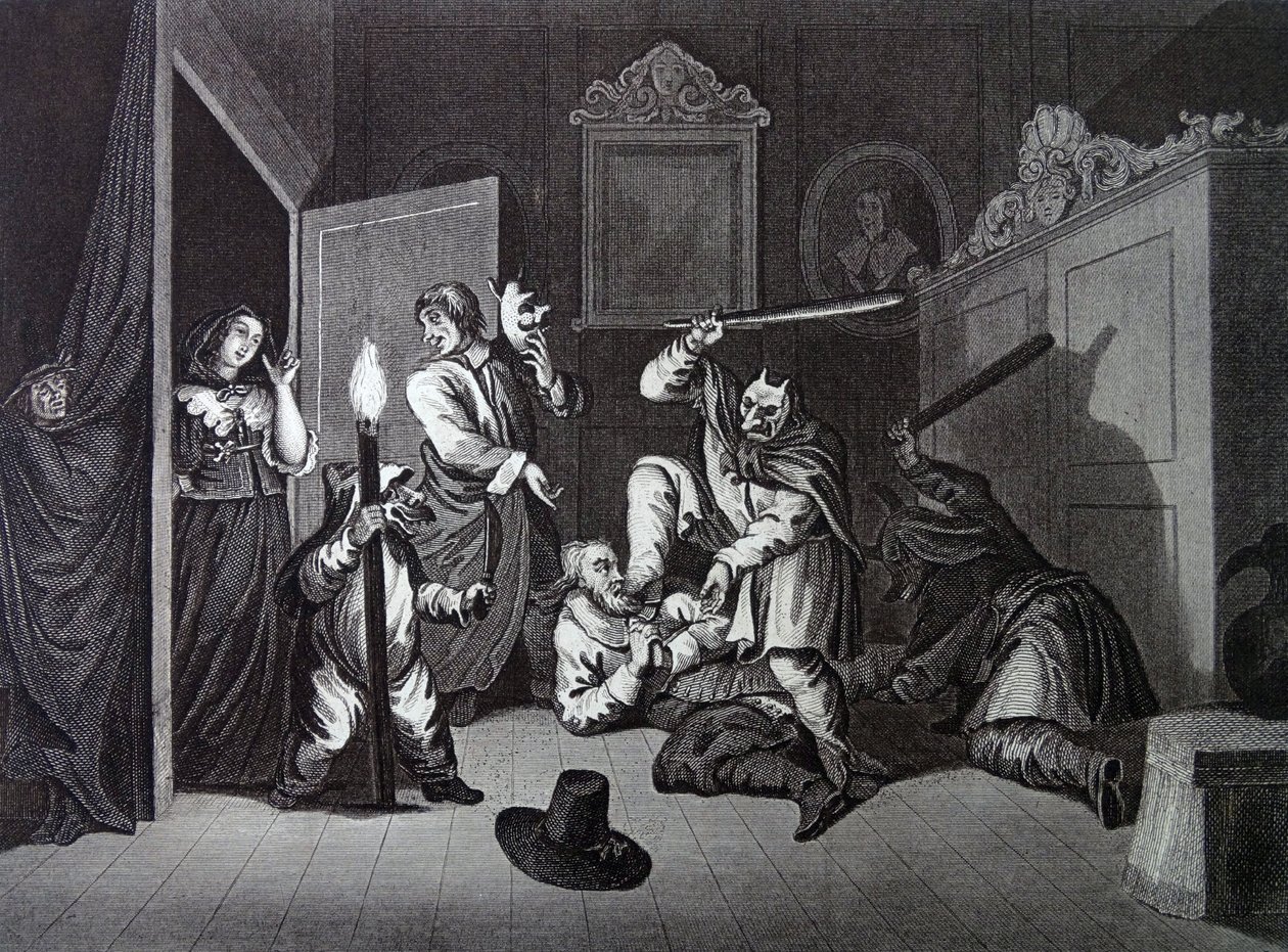 Frontispício de "Hudibras" de Samuel Butler de William Hogarth