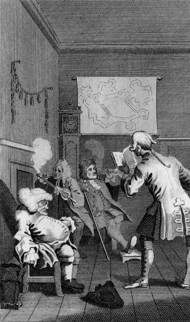 Frontispício para Tristram Shandy por William Hogarth de William Hogarth