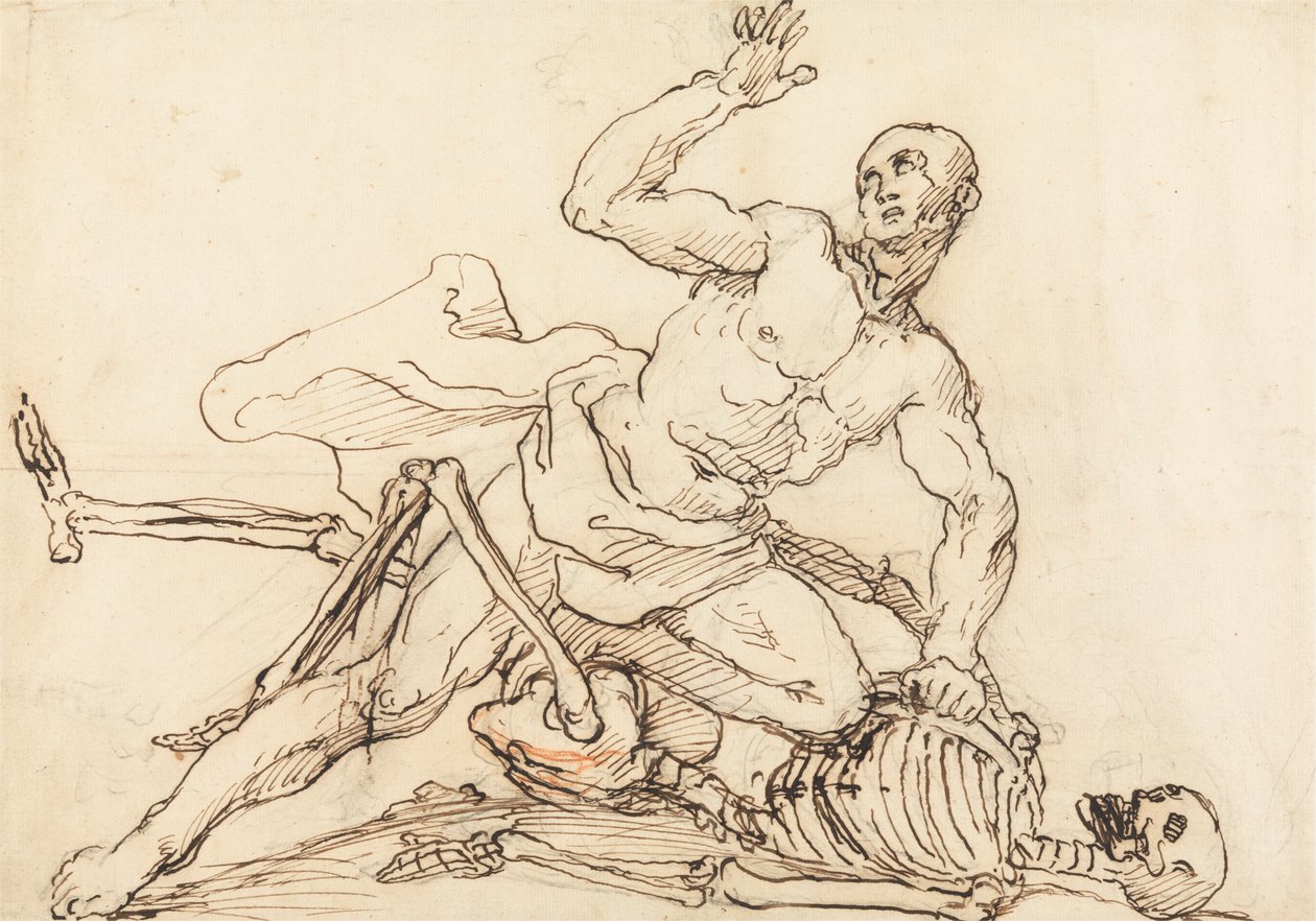 O Epitáfio de George Taylor: George Taylor Quebrando as Costelas da Morte de William Hogarth