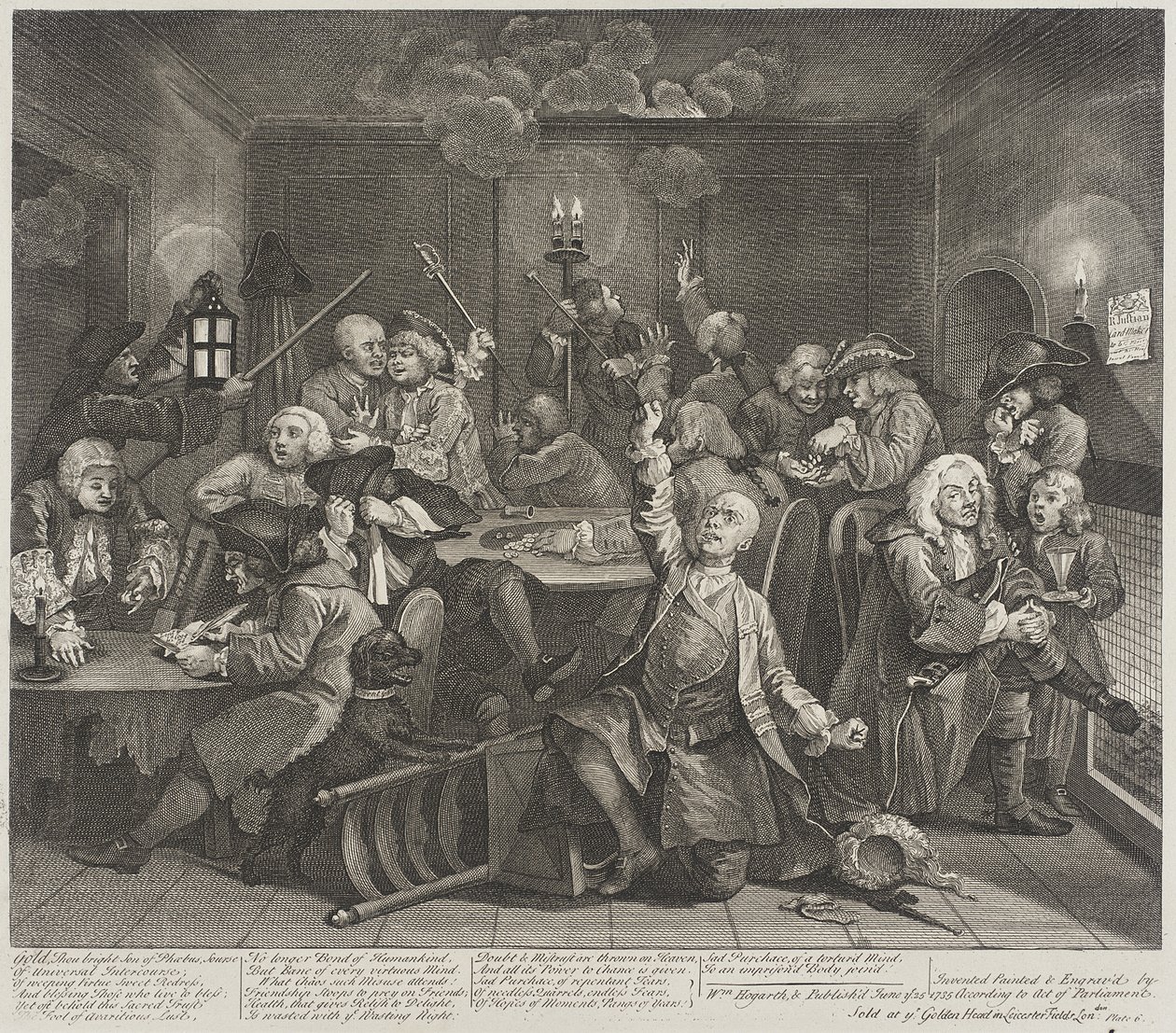 Ouro, tu, brilhante filho de Febo, fonte de William Hogarth