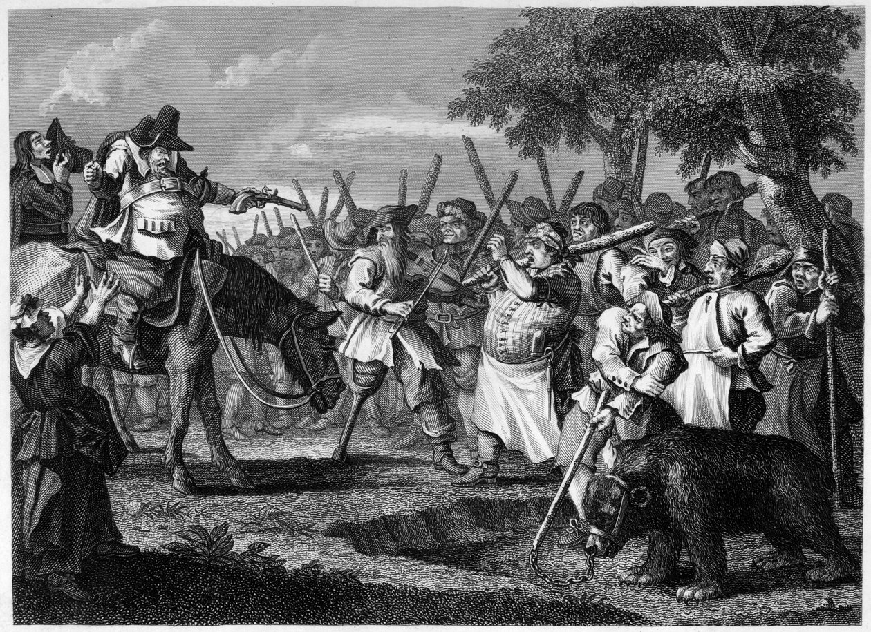 Primeira aventura de Hudibras de William Hogarth