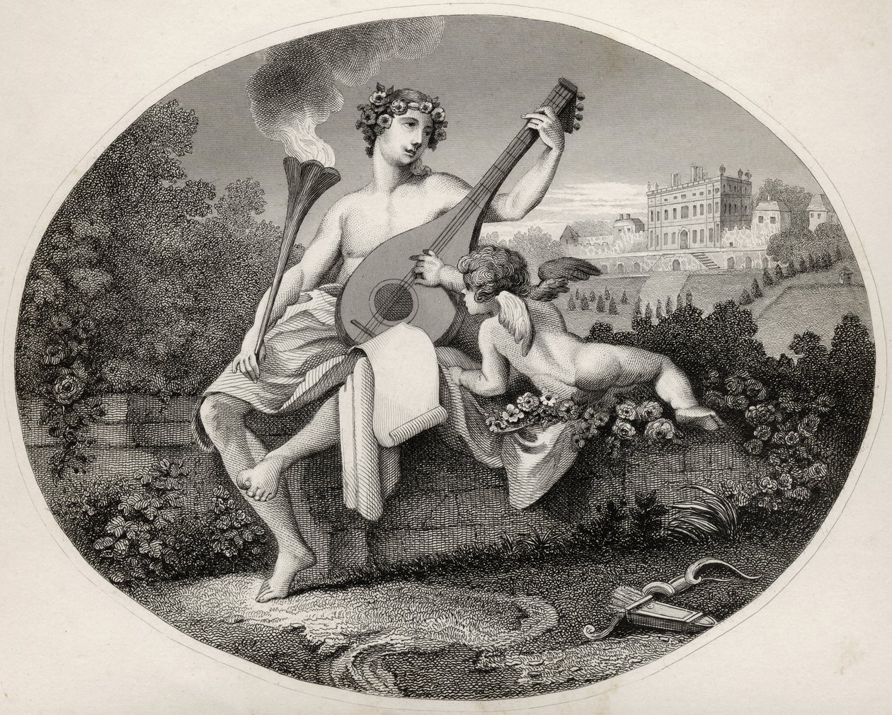 Hymen and Cupid, de "As Obras de William Hogarth", publicado em 1833 de William Hogarth