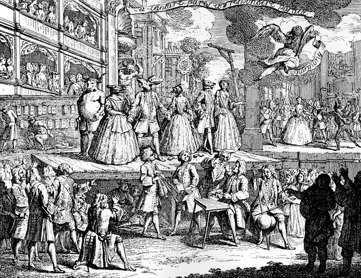 Se os encantos de musicas podem encantar os corações, 1730. de William Hogarth