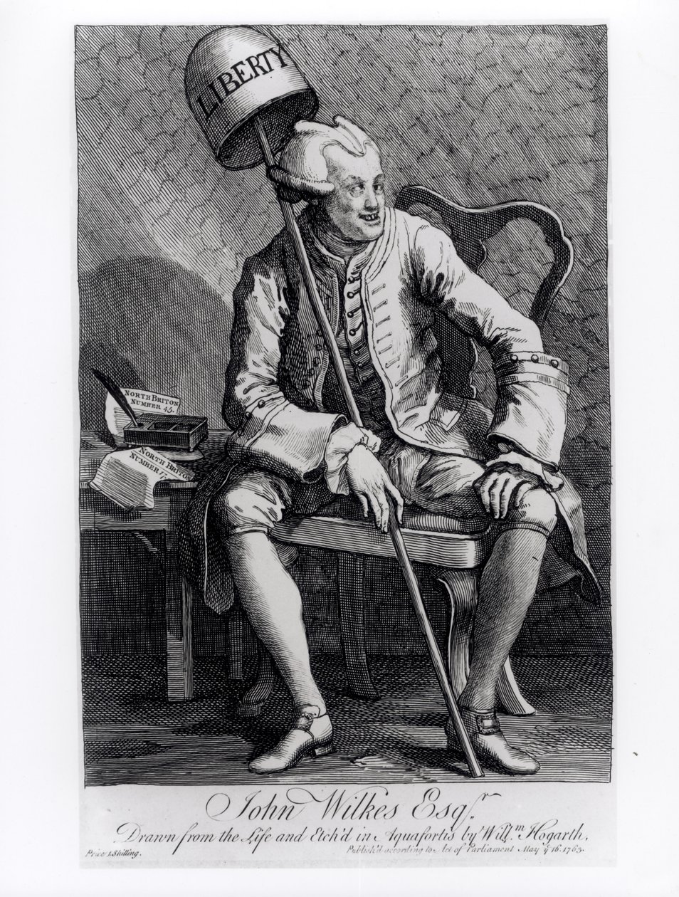 John Wilkes (1727-97) 1763 de William Hogarth