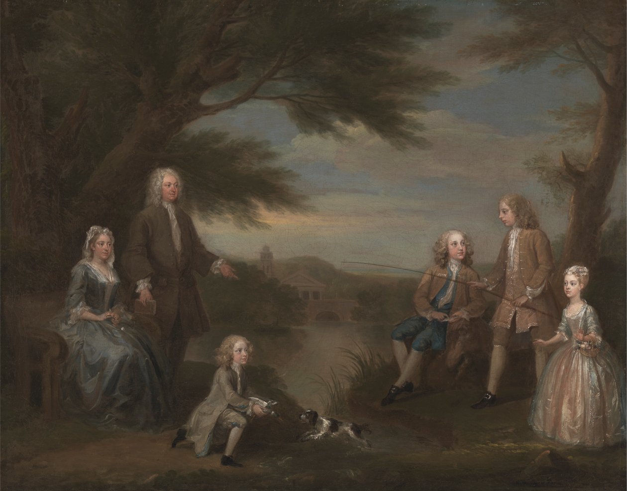 John e Elizabeth Jeffreys e os seus filhos de William Hogarth