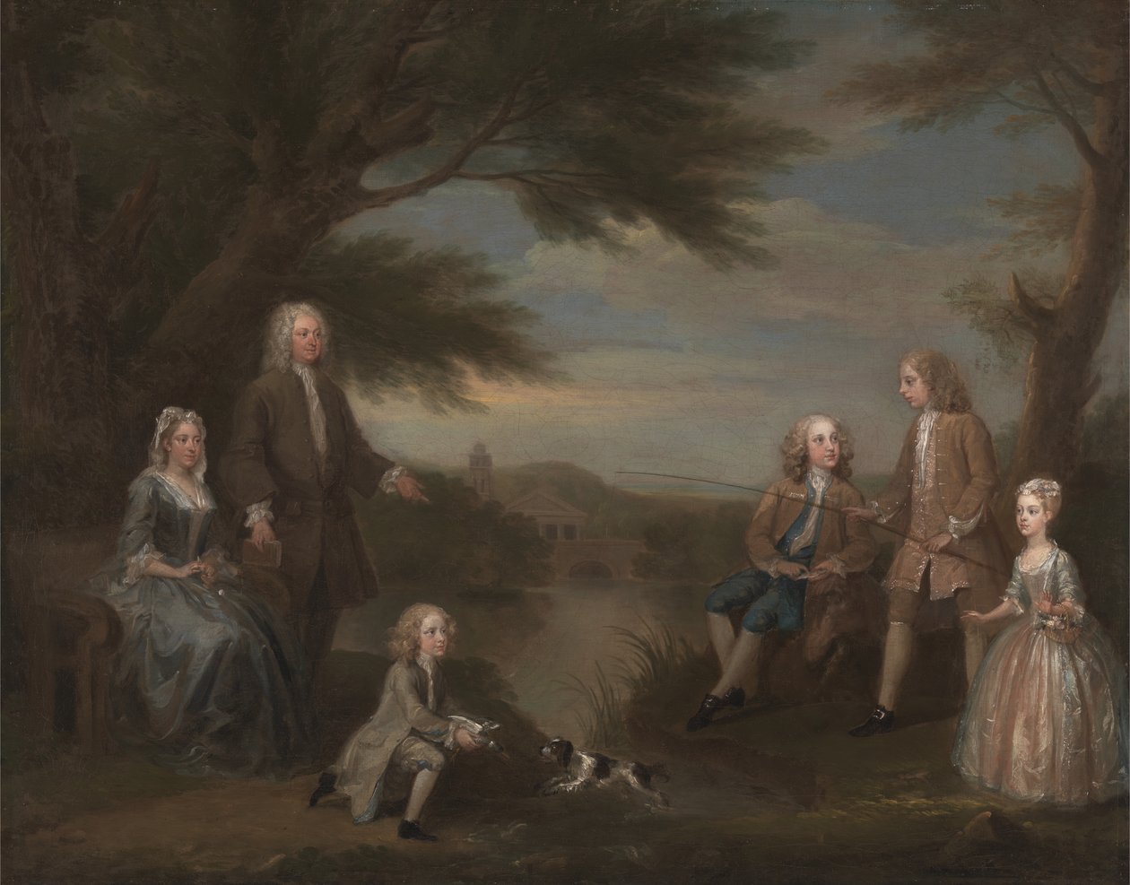 John e Elizabeth Jeffreys e seus filhos, 1730. de William Hogarth