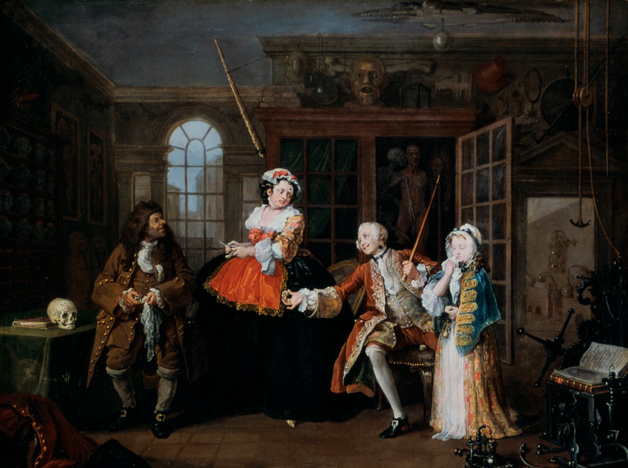Casamento A-la-Mode: 3. A inspeção, c1743 de William Hogarth