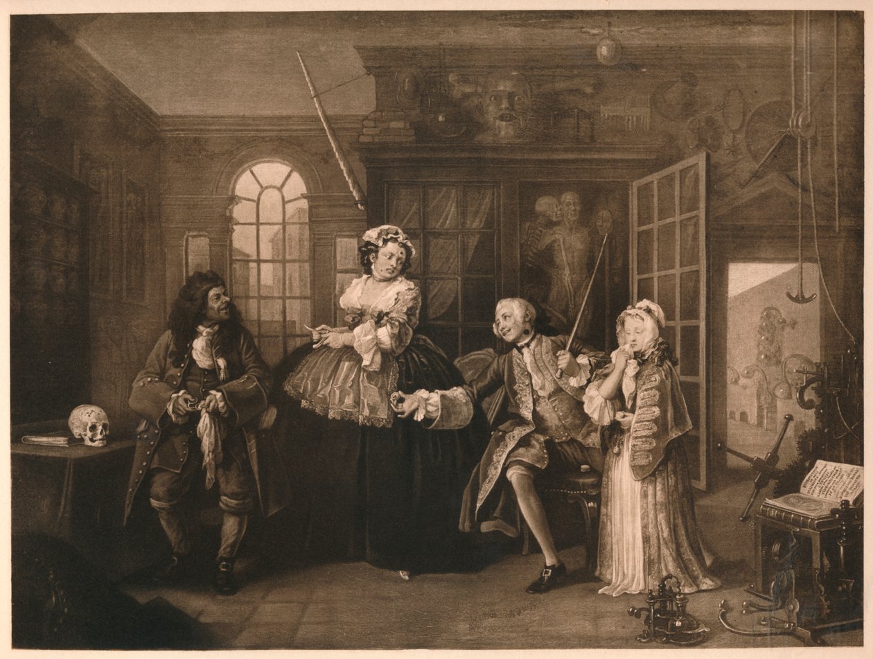Casamento A-la-Mode: 3. A inspeção, c1743 de William Hogarth