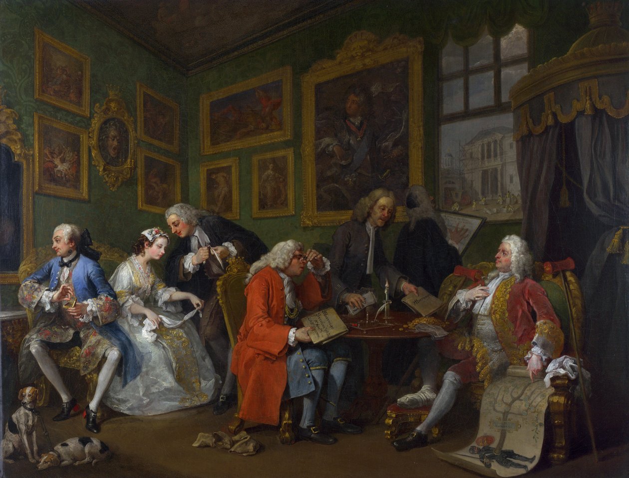 Casamento a la Mode: I - O Casamento, c.1743 de William Hogarth