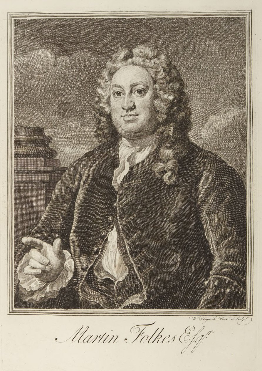 Martin Folkes de William Hogarth