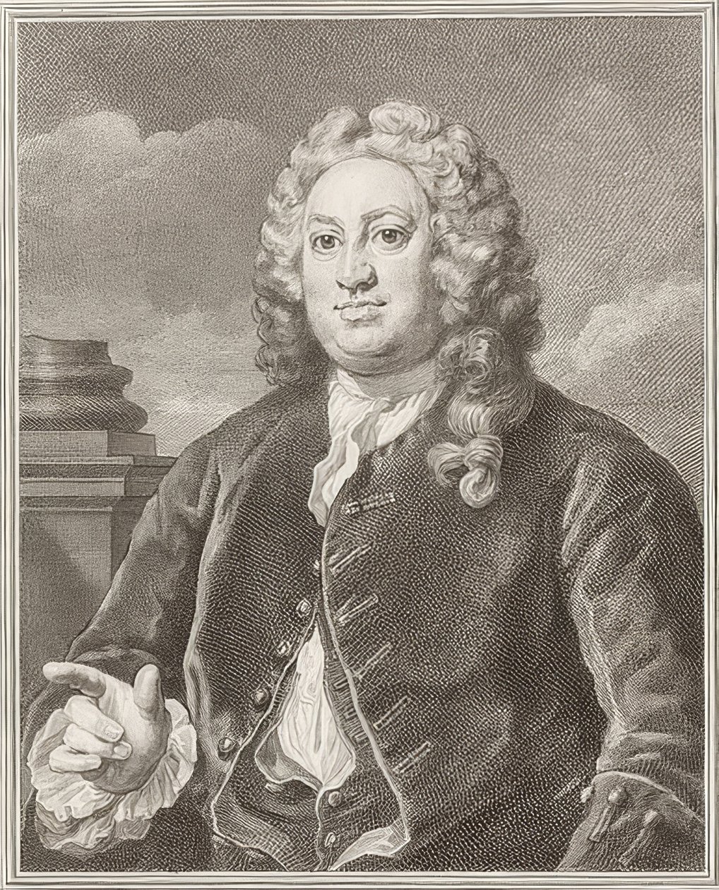 Martin Folkes. 1742 de William Hogarth