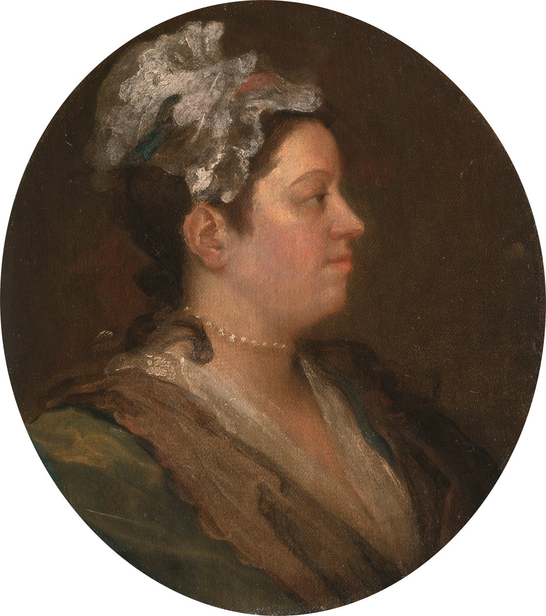 Mary Hogarth (1699-1741), c.1740 (pré-conversação) (ver 174877) de William Hogarth