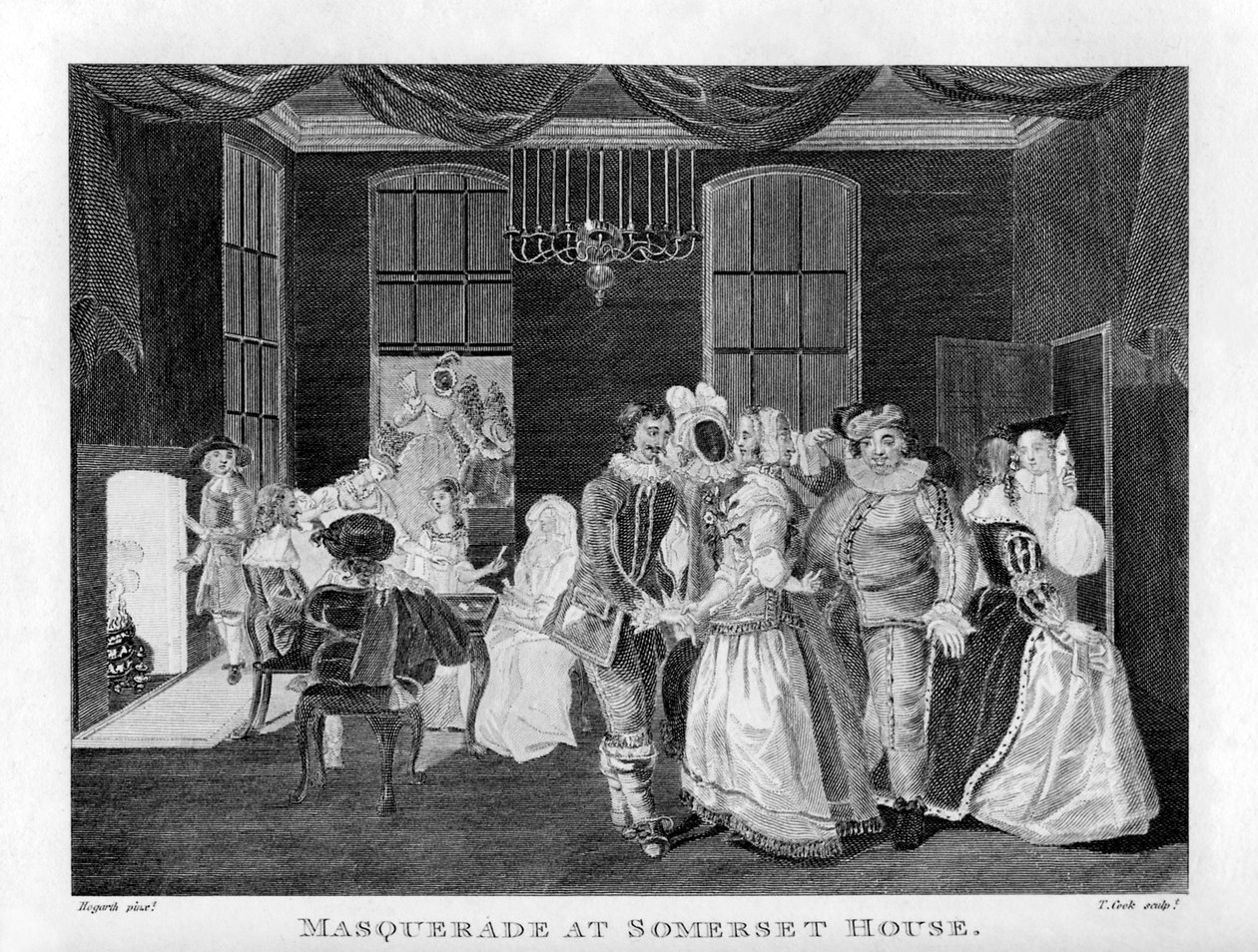 Mascarada na Somerset House por William Hogarth de William Hogarth