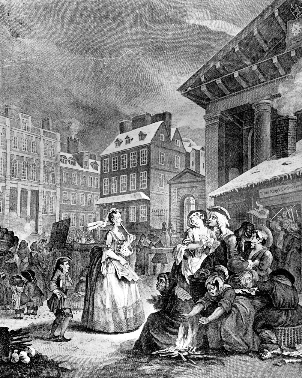 Manhã quatro vezes do dia, 1738. de William Hogarth